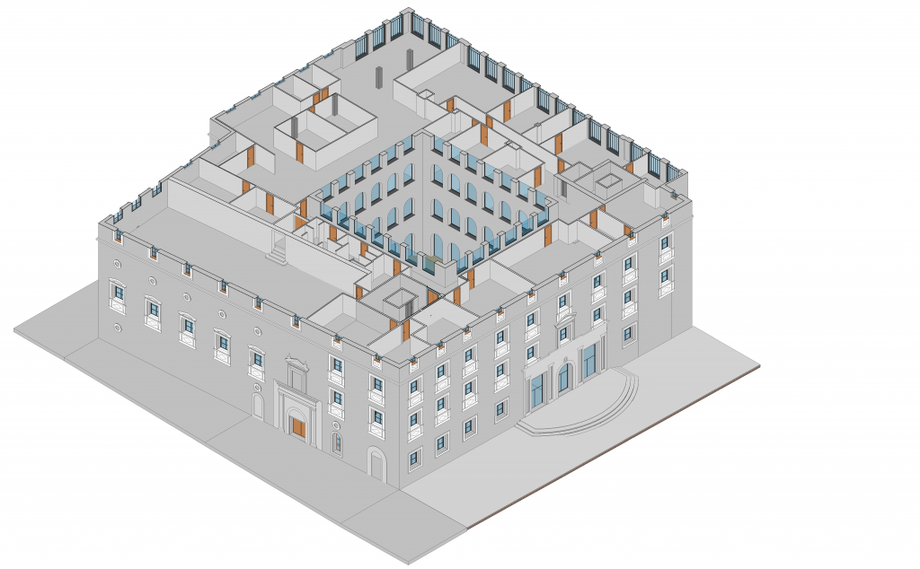 Diseño y redacción del proyecto de construcción de la renovación de las instalaciones del Palau de la Diputació de Tarragona.