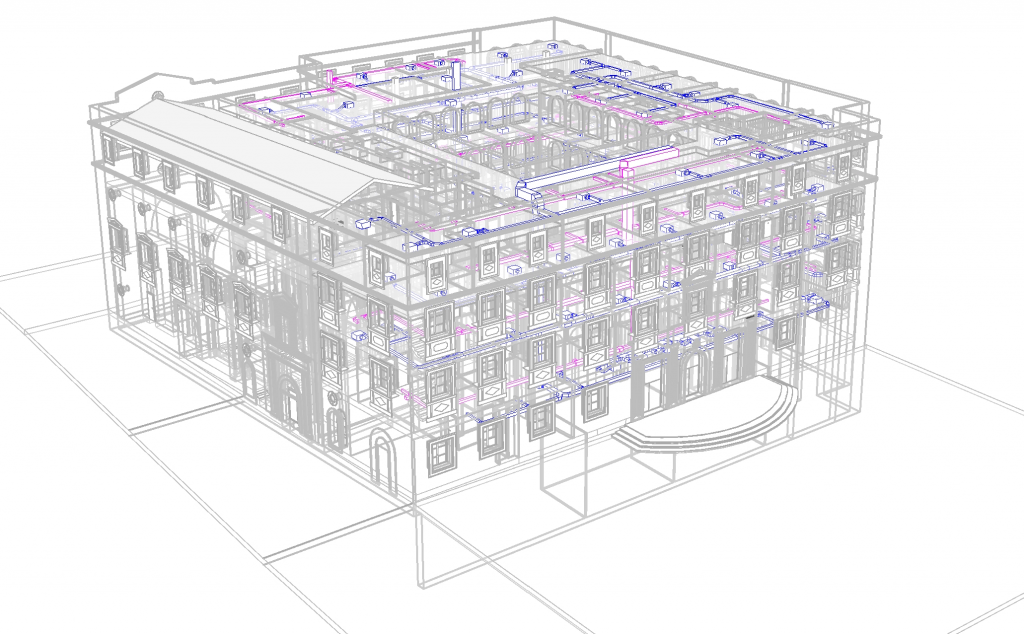 Diseño y redacción del proyecto de construcción de la renovación de las instalaciones del Palau de la Diputació de Tarragona.