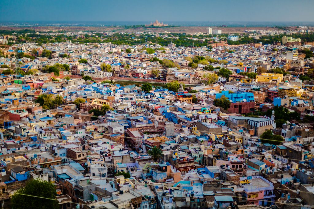 A shot, taken from the Old Town observation deck, displaying the whole city